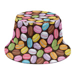 Colorful Macarons Pattern Print Bucket Hat