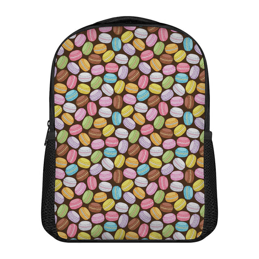Colorful Macarons Pattern Print Casual Backpack