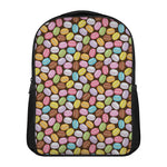 Colorful Macarons Pattern Print Casual Backpack