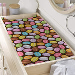 Colorful Macarons Pattern Print Changing Pad Cover