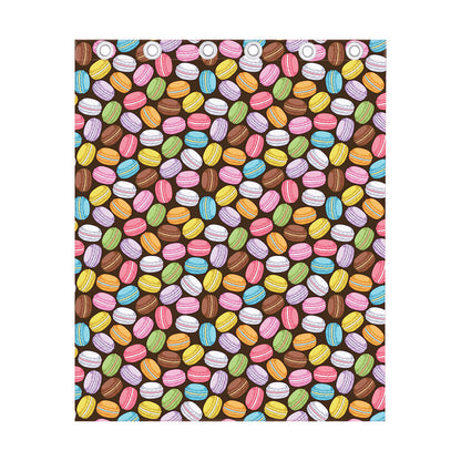Colorful Macarons Pattern Print Curtain