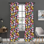 Colorful Macarons Pattern Print Curtain