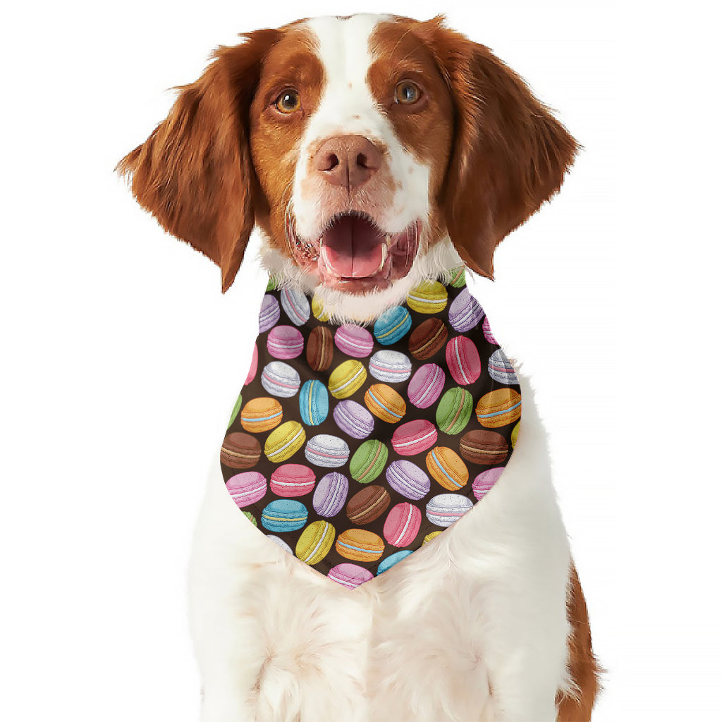 Colorful Macarons Pattern Print Dog Bandana