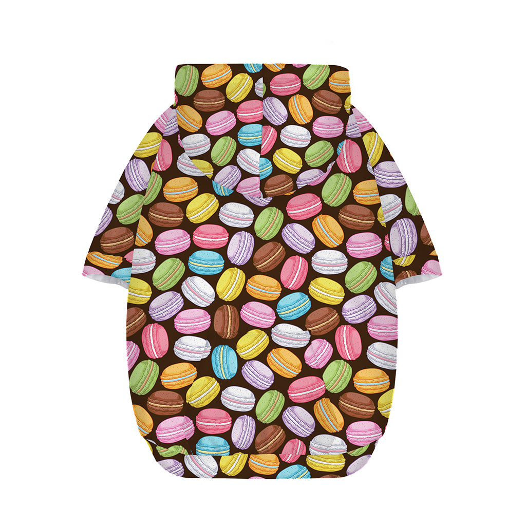 Colorful Macarons Pattern Print Dog Zip Up Hoodie