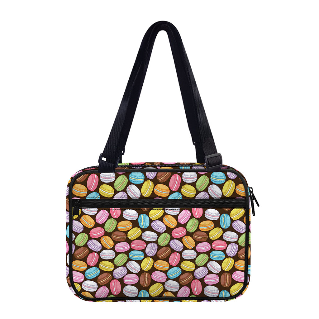 Colorful Macarons Pattern Print Double Strap Bible Bag