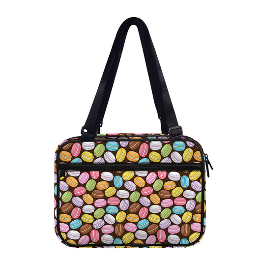 Colorful Macarons Pattern Print Double Strap Bible Bag