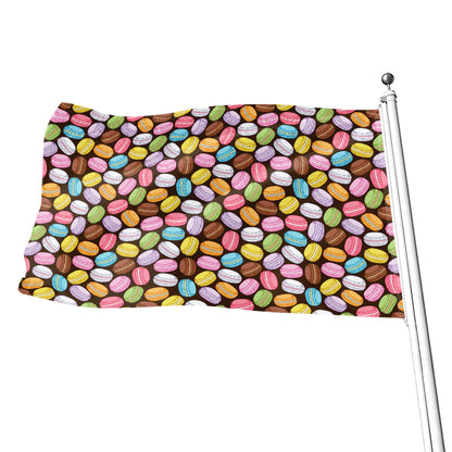 Colorful Macarons Pattern Print Flag