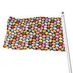 Colorful Macarons Pattern Print Flag