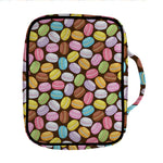 Colorful Macarons Pattern Print Front Pocket Bible Bag