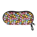 Colorful Macarons Pattern Print Glasses Case