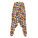 Colorful Macarons Pattern Print Hammer Pants