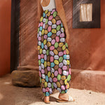 Colorful Macarons Pattern Print Harem Pants