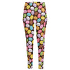 Colorful Macarons Pattern Print High-Waisted Pocket Leggings