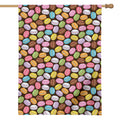 Colorful Macarons Pattern Print House Flag