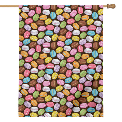 Colorful Macarons Pattern Print House Flag