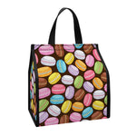Colorful Macarons Pattern Print Insulated Lunch Tote