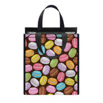 Colorful Macarons Pattern Print Insulated Lunch Tote