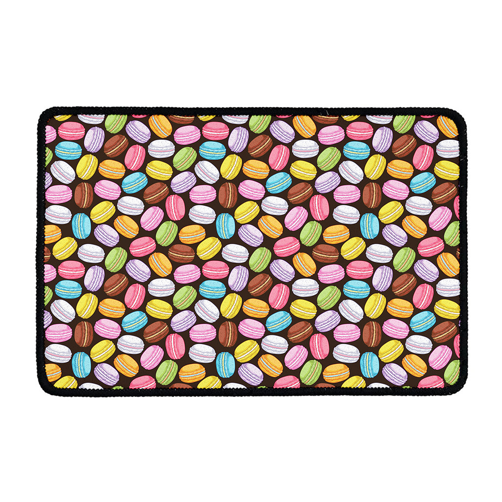 Colorful Macarons Pattern Print Kitchen Mat