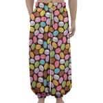 Colorful Macarons Pattern Print Lantern Pants