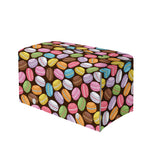 Colorful Macarons Pattern Print Leather Tissue Box Cover