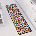 Colorful Macarons Pattern Print Long Kitchen Mat