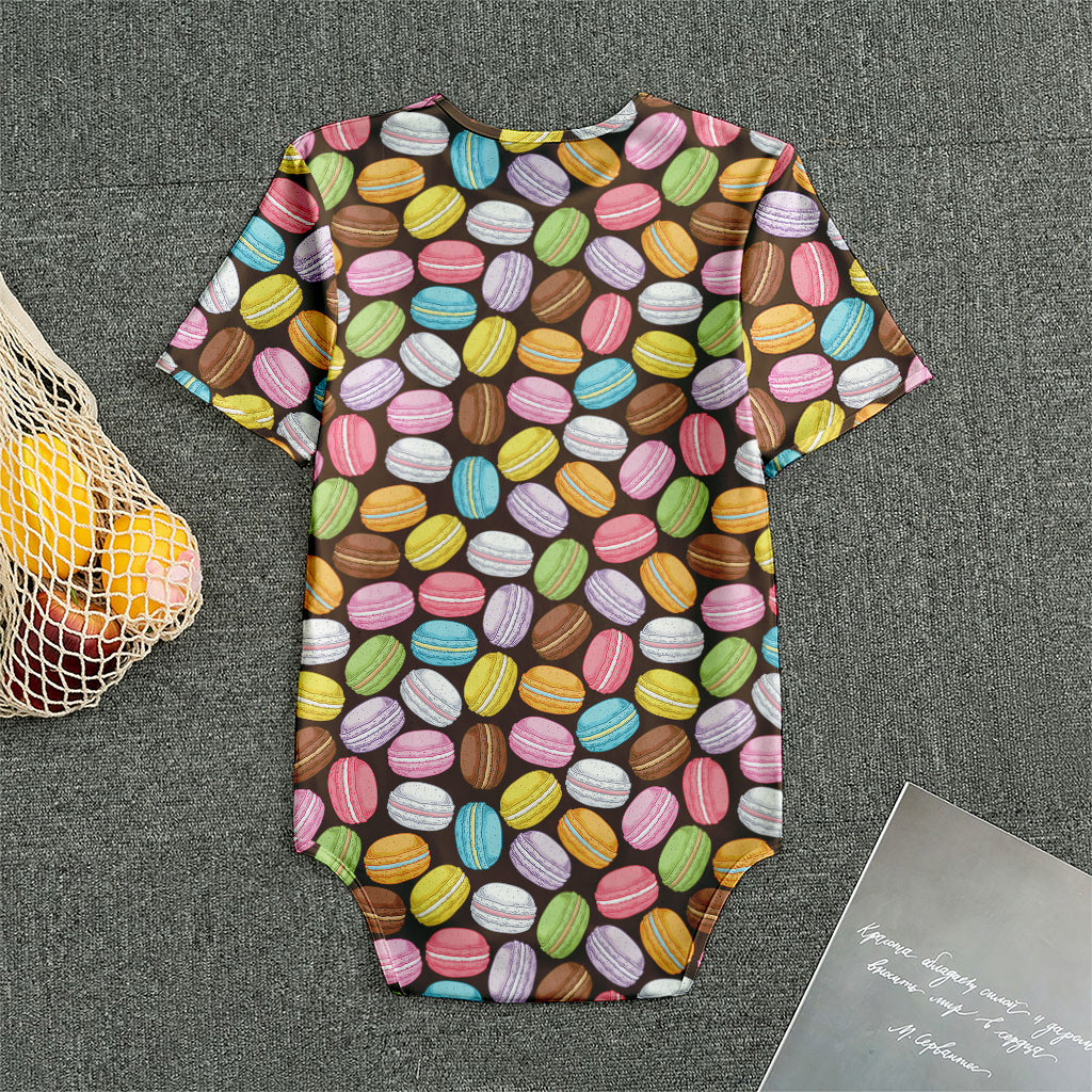 Colorful Macarons Pattern Print Men's Bodysuit