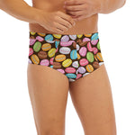 Colorful Macarons Pattern Print Men's Briefs
