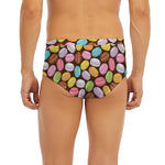 Colorful Macarons Pattern Print Men's Briefs
