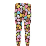 Colorful Macarons Pattern Print Men's leggings