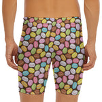 Colorful Macarons Pattern Print Men's Long Boxer Briefs