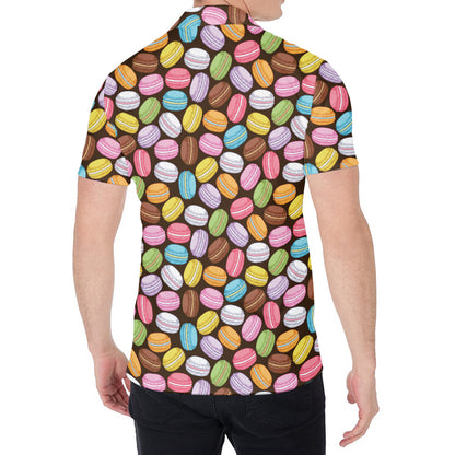 Colorful Macarons Pattern Print Men's Shirt