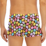 Colorful Macarons Pattern Print Men's Short Boxer Briefs