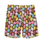 Colorful Macarons Pattern Print Men's Sports Shorts