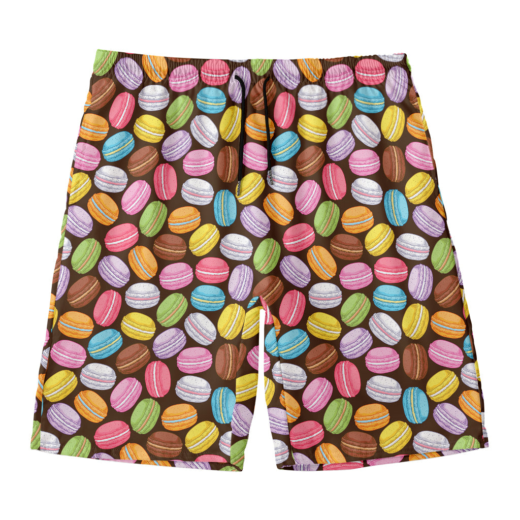 Colorful Macarons Pattern Print Men's Swim Trunks