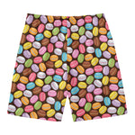 Colorful Macarons Pattern Print Men's Swim Trunks