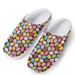 Colorful Macarons Pattern Print Mesh Casual Shoes
