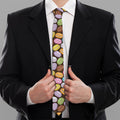 Colorful Macarons Pattern Print Necktie