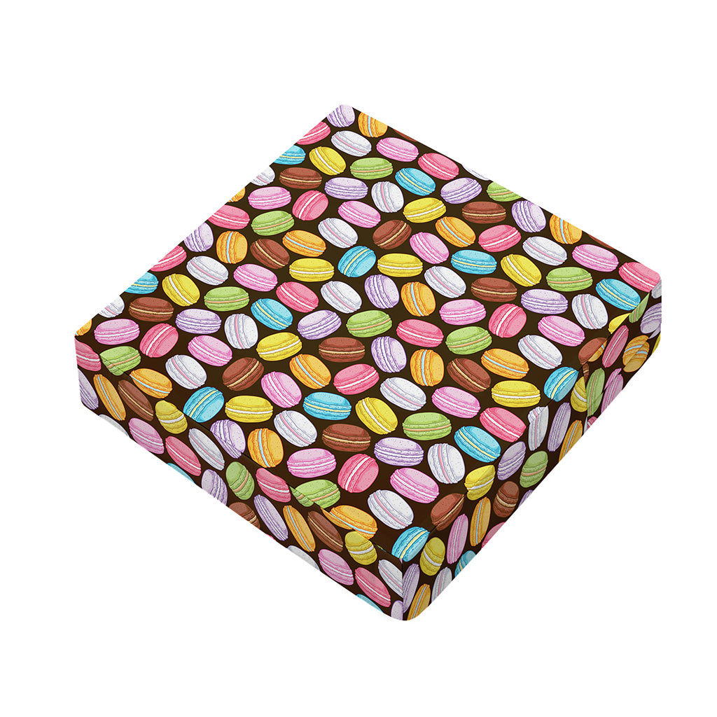 Colorful Macarons Pattern Print Outdoor Seat Cushion Cover
