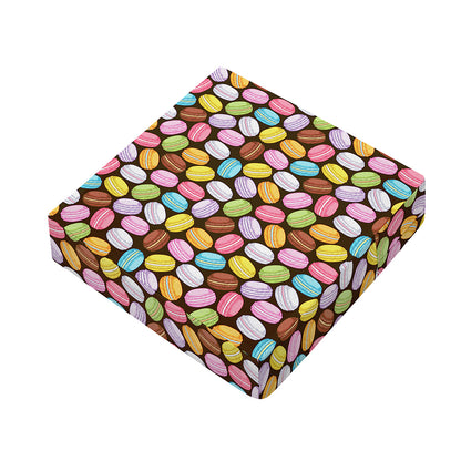 Colorful Macarons Pattern Print Outdoor Seat Cushion Cover