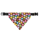 Colorful Macarons Pattern Print Over The Collar Dog Bandana
