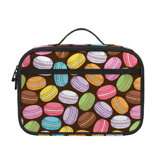 Colorful Macarons Pattern Print Portable Lunch Bag