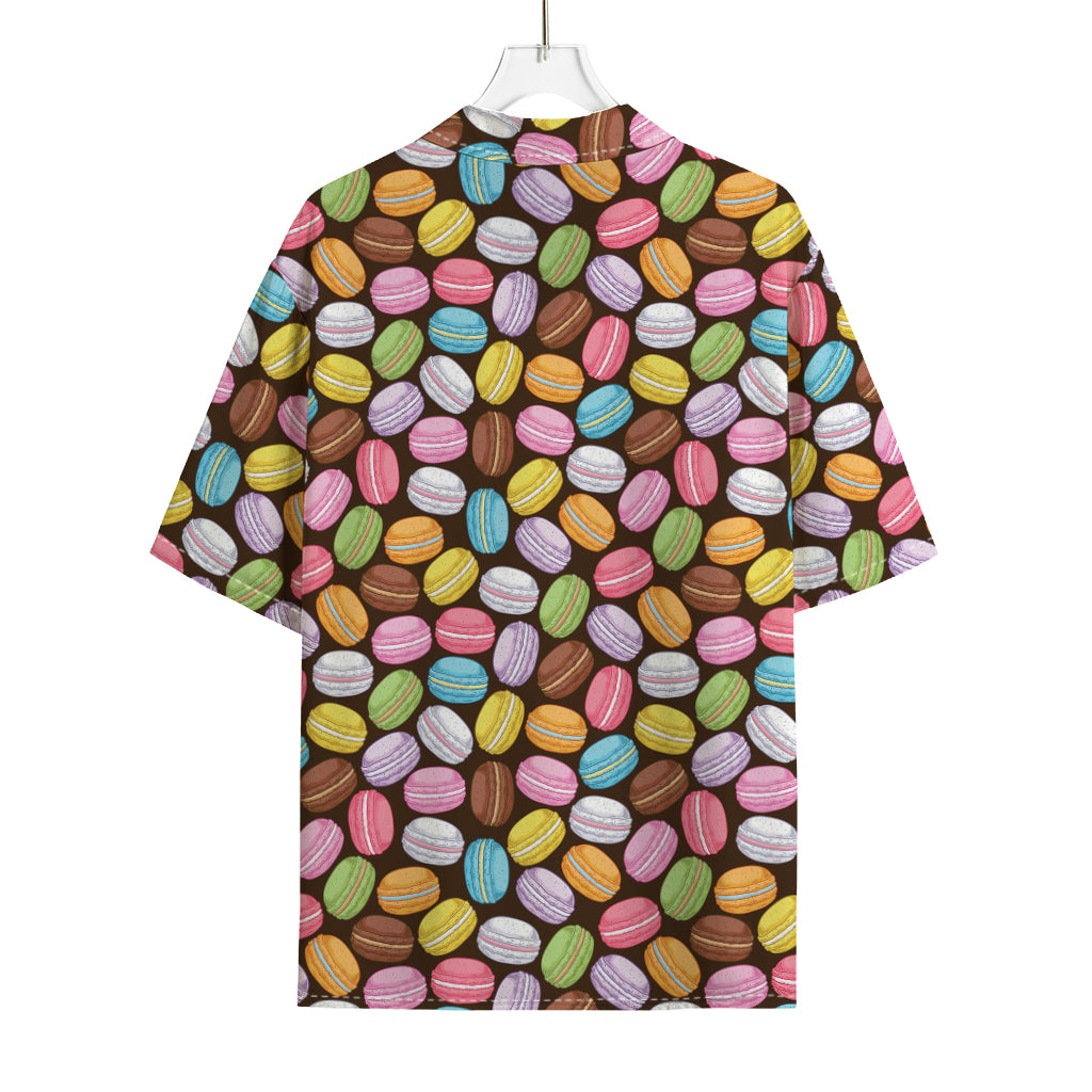 Colorful Macarons Pattern Print Rayon Hawaiian Shirt