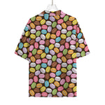 Colorful Macarons Pattern Print Rayon Hawaiian Shirt