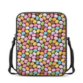 Colorful Macarons Pattern Print Rectangular Crossbody Bag