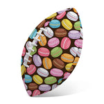 Colorful Macarons Pattern Print Rugby Ball