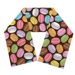 Colorful Macarons Pattern Print Scarf
