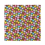 Colorful Macarons Pattern Print Silk Bandana