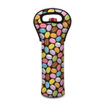 Colorful Macarons Pattern Print Single Neoprene Wine Tote