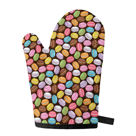 Colorful Macarons Pattern Print Single Oven Mitt