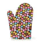 Colorful Macarons Pattern Print Single Oven Mitt